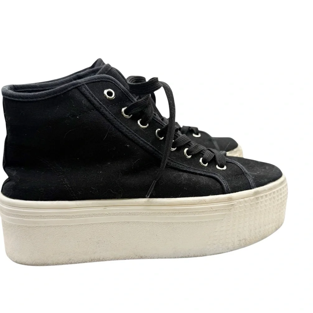 Nasty Gal Platform High‎ Top Chunky Lace Up Sneakers size 7